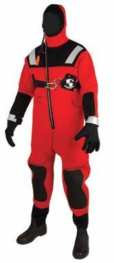 Ice Rescue Suits One-piece suit made of 100% closed-cell neoprene. Provides buoyancy and insulation.