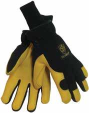 Category Cold Weather Gear 1568 1568 Split Leather/Cotton Winter Gloves Rugged, select shoulder split cowhide palm, canvas back winter gloves feature ColdBlock poly/cotton
