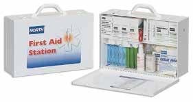 Construction Bulk First Aid Kits Provides a wide variety of items that meet the needs for most minor injuries encountered in a construction environment.
