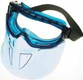 ventilation and polycarbonate shield for full face protection. Curved polycarbonate faceshield conforms to the shape of face offering added protection.