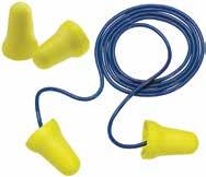 Hearing Protection Category 3M E-A-R E-Z Fit rplugs Soft, smooth, low-pressure foam rolls down easily and expands to fit ear canal. Bright yellow color aids in compliance checks.