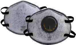 Respirator life extended by double-shell construction which is collapse-resistant and withstands hot and humid conditions. Built-in low pressure drop (LPD) exhalation valve for easier breathing.