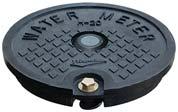 40,000 lb Rating WATER METER Lids 40,000 lb lids normally furnished with ductile iron worm gear. All lids are normally furnished with standard (27/32 ) pentagon bolt.