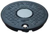 20,000 lb Rating WATER METER Lids 20,000 lb lids normally furnished with nylon worm gear. Also available with ductile worm gear, see chart below.
