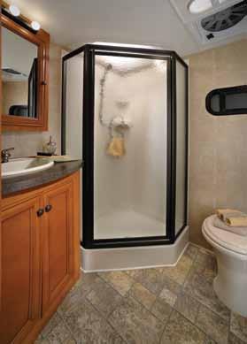 INTERIORS 3125RT Bathroom Camel Interior Option In its class Blue Ridge offers an incomparable value.