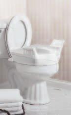Designed for easy cleaning  Locking Elevated Toilet Seat with Support Handles DN8070 Unique