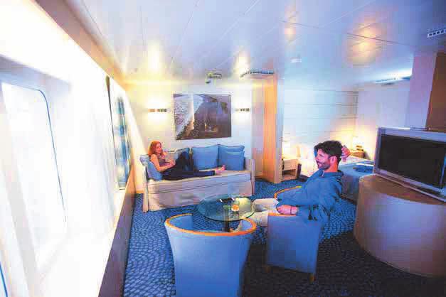 YOUR SHIP 1,664 passengers in 724 cabins (9 with balcony) All suites