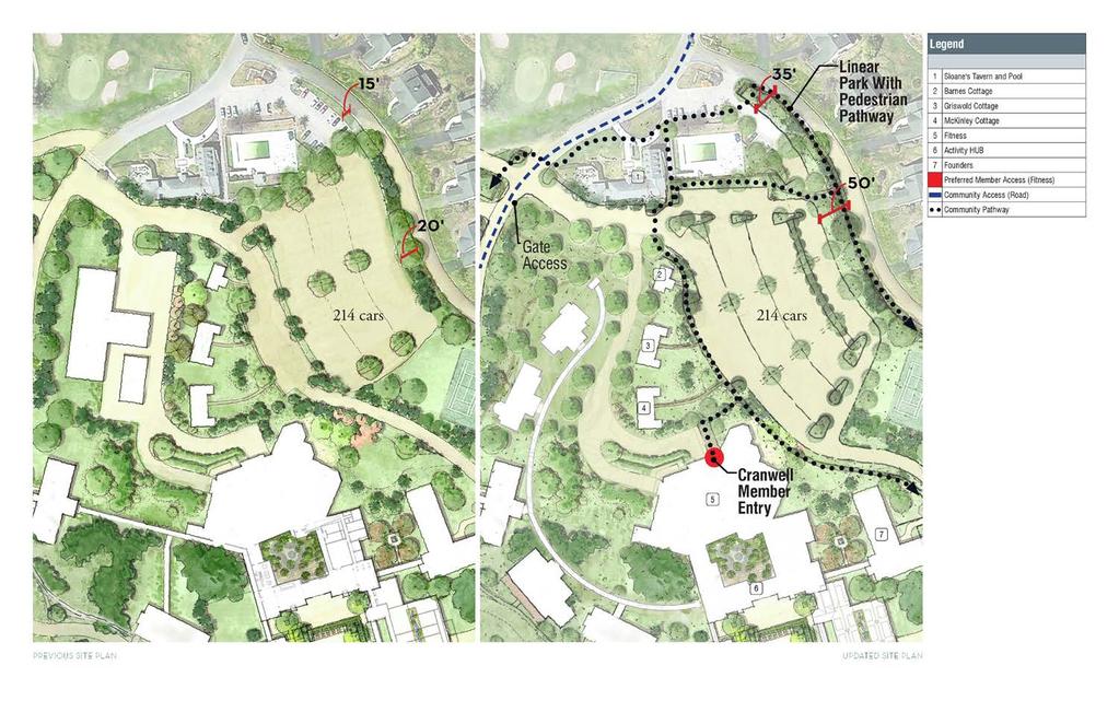 Site Access HH will provide graphics A, B, C Added a 35-foot planted buffer