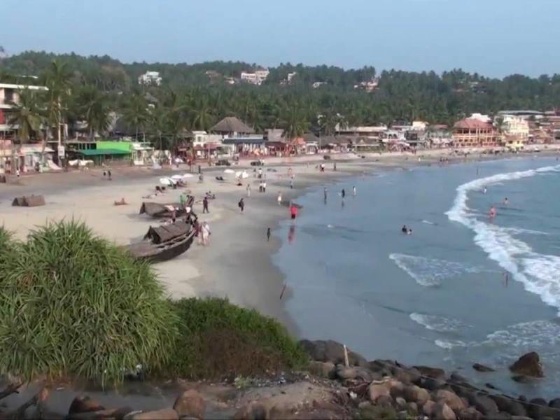 Page 11 of 12 Kovalam a world-famous beach resort, has lovely coconut palms fringe the golden sands.