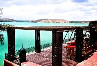 Lunch at Villa du Lac or similar Situated on a hill overlooking the dam of Lalla Takerkoust lake (Barrage Cavagnac), the Villa du Lac guest house lies at the foothills of the Atlas mountains in
