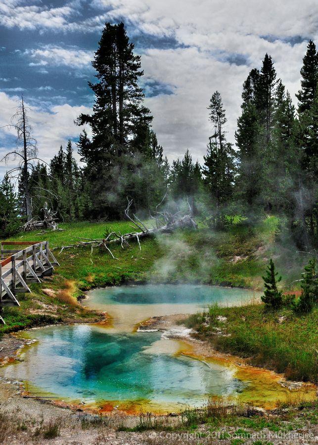 0 miles) a classic hike through Yellowstone s many geysers and hot springs, as well as the world s largest concentration of hot springs, and will marvel at the wildlife and bison that are ubiquitous