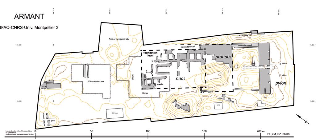 General plan of the temple area at Armant.