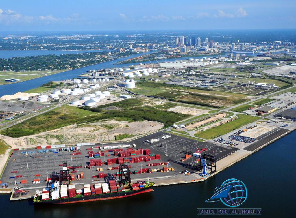 Container Terminal Expansion Currently 40 acres; expansion to 160 acres planned 4 container cranes; 2 more under