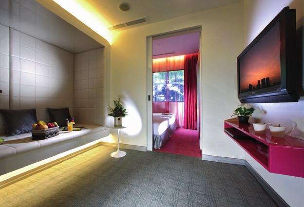 The bathroom offers guests a clear view of the city scape through a 3rd window as they soak in our luxurious bathtub.