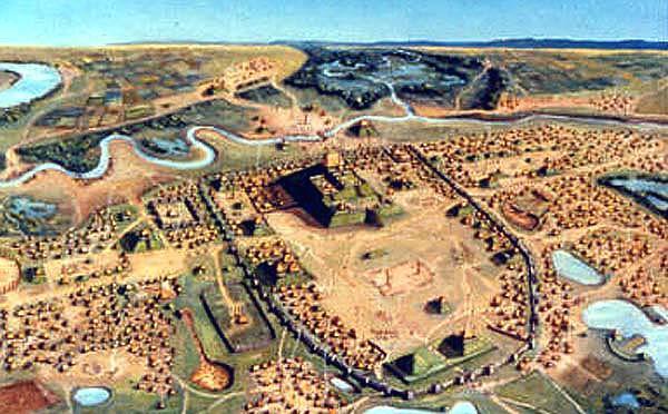 Cahokia mounds city; Illinois Had more