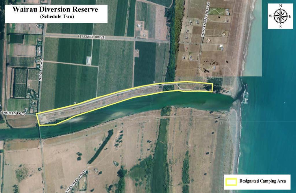 6. Wairau Diversion Reserve Restricted Area The Wairau Diversion Reserve is located at the mouth of the Wairau Diversion.