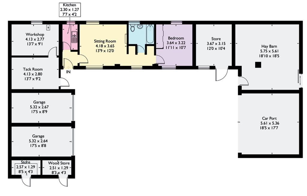 Main House Annexe This plan is for layout guidance only.