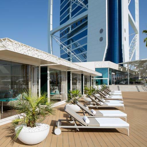 Cabanas Guests can indulge in a luxurious experience with the 32 fully air-conditioned cabanas