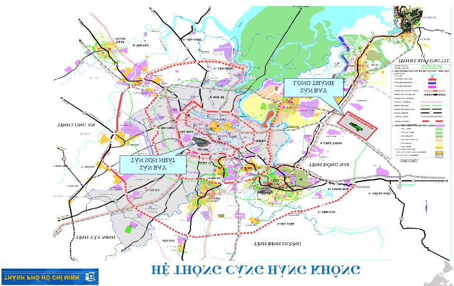 Source: Transportation Department of Ho Chi Minh city (2008) Map 2: Airports in the Master Plan for Traffic and Transportation Network of HCMC It can be said that the construction of TSN Airport