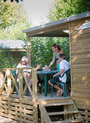 a booking in number. Our warm wooden mobile homes have a terrace, a barbecue or a plancha and a shower room.