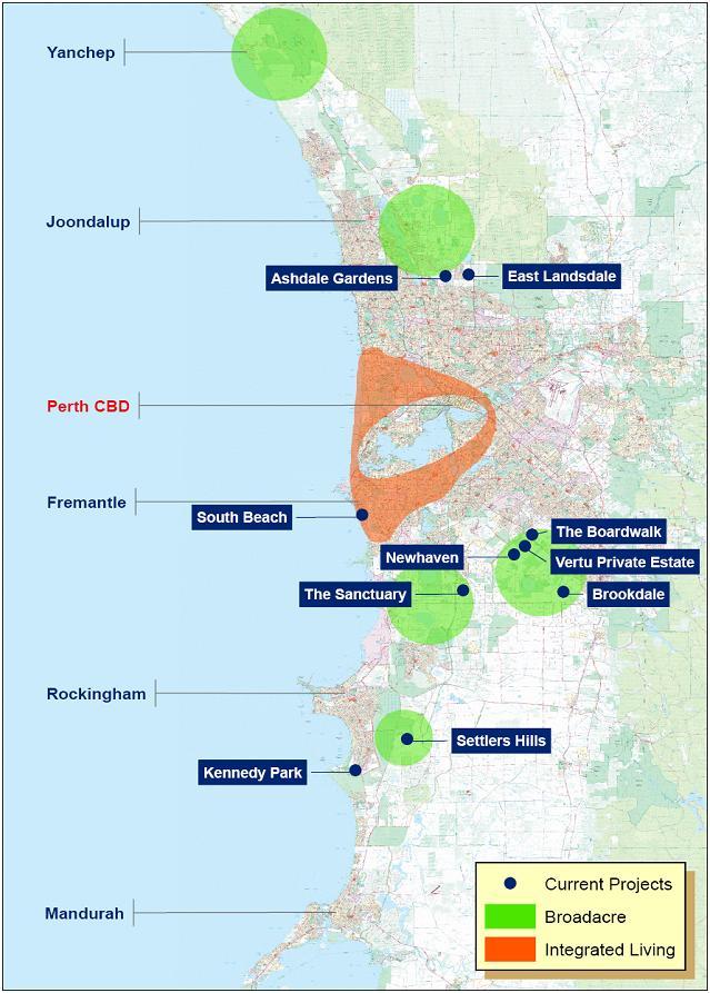 Stockland - Acquisition Strategy Strong presence in South East Corridor & South West