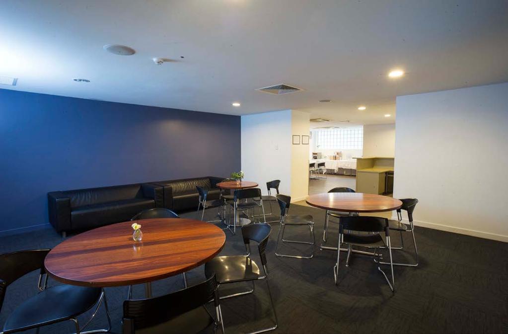 The room has several different configurations, allowing it to be used for meetings, lectures, dining or even