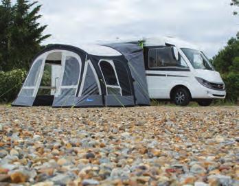 Travel Pods - freestanding drive-away awnings (optional) This is the most secure method for vehicles that have a gutter running the length of the vehicle.