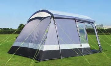 The awning can be used purely as living space or install the inner tent, included with this unit, to sleep up to four people in comfort whilst still allowing plenty of living space.