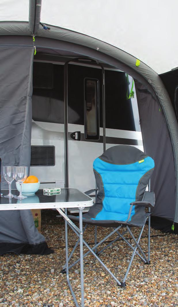 MOTOR FIESTA AIR PRO - the most versatile inflatable awning A modern design for a free-standing
