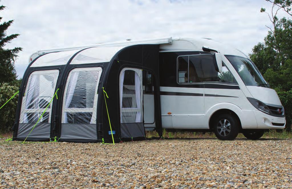 There s a fresh new look for the 2016 model with the side panels now able to zip out and an annexe attached.
