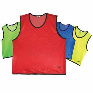 TEAM COTTON code: SPTBT/*/** - 100% cotton drill material - Velcro side tabs for sy adjustability Available in Small (S), Medium (M) & Large (L) TRAINING SINGLETS Royal Fluoro