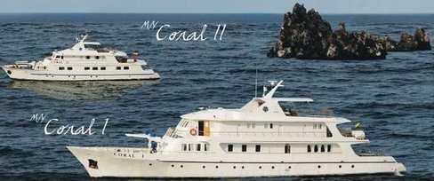OPTION2: M/Y Coral I M/Y Coral II October 19 th to 22 th RATES PER PERSON: SINGLE DOUBLE Junior Suite 4198 2993 Include: - Air Ticket Quito/Guayaquil Galápagos Quito/Guayaquil - Deluxe accommodation