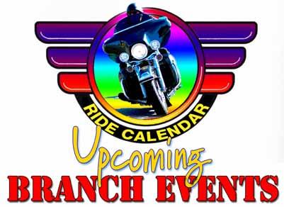 We would like to remind our members that all official Branch rides and events are posted in our ride calendar and, unless otherwise stated, Sunday rides LEAVE at 8.30am.