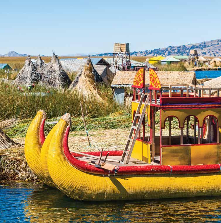 Journey to Lake Titicaca, the highest and largest navigable lake in the world and Colca Canyon, famed for its deep ravines, majestic condors and hot springs.