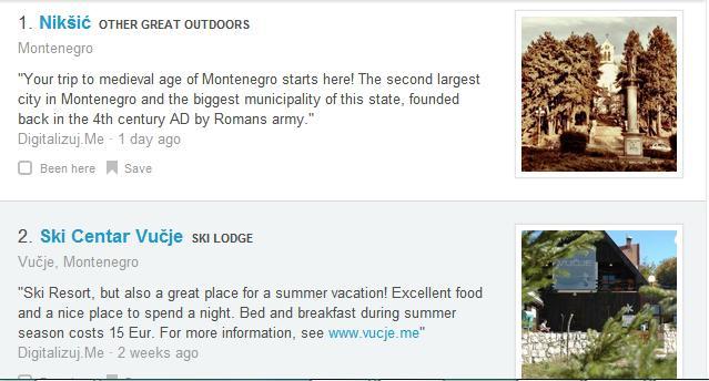 promote tourism products in the north of Montenegro Source: