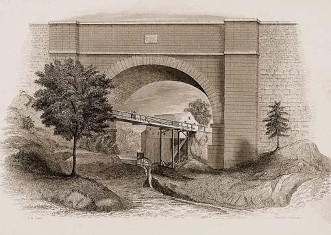 illustrations focusing on the roles that the Aqueduct and the Prison played in the growth and development of the community and the region.