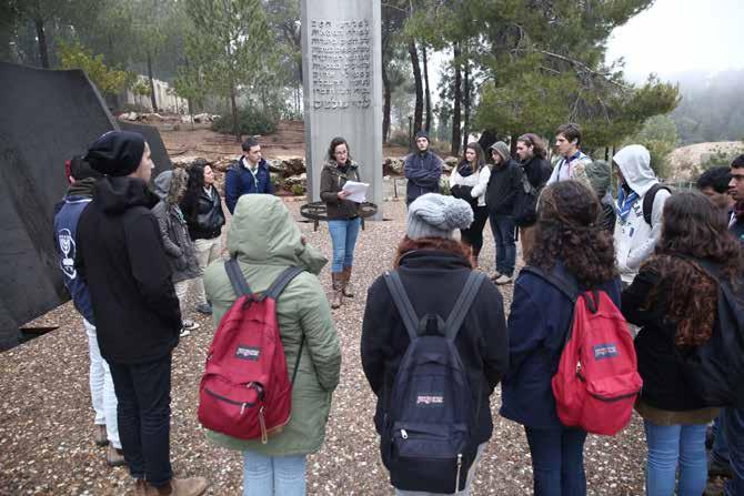 KEEPING IN TOUCH WITH ISRAELI YOUTH: YOUTH MOVEMENT CONGRESS The 11th annual Youth Movement Congress was held at Yad Vashem in February 2017.