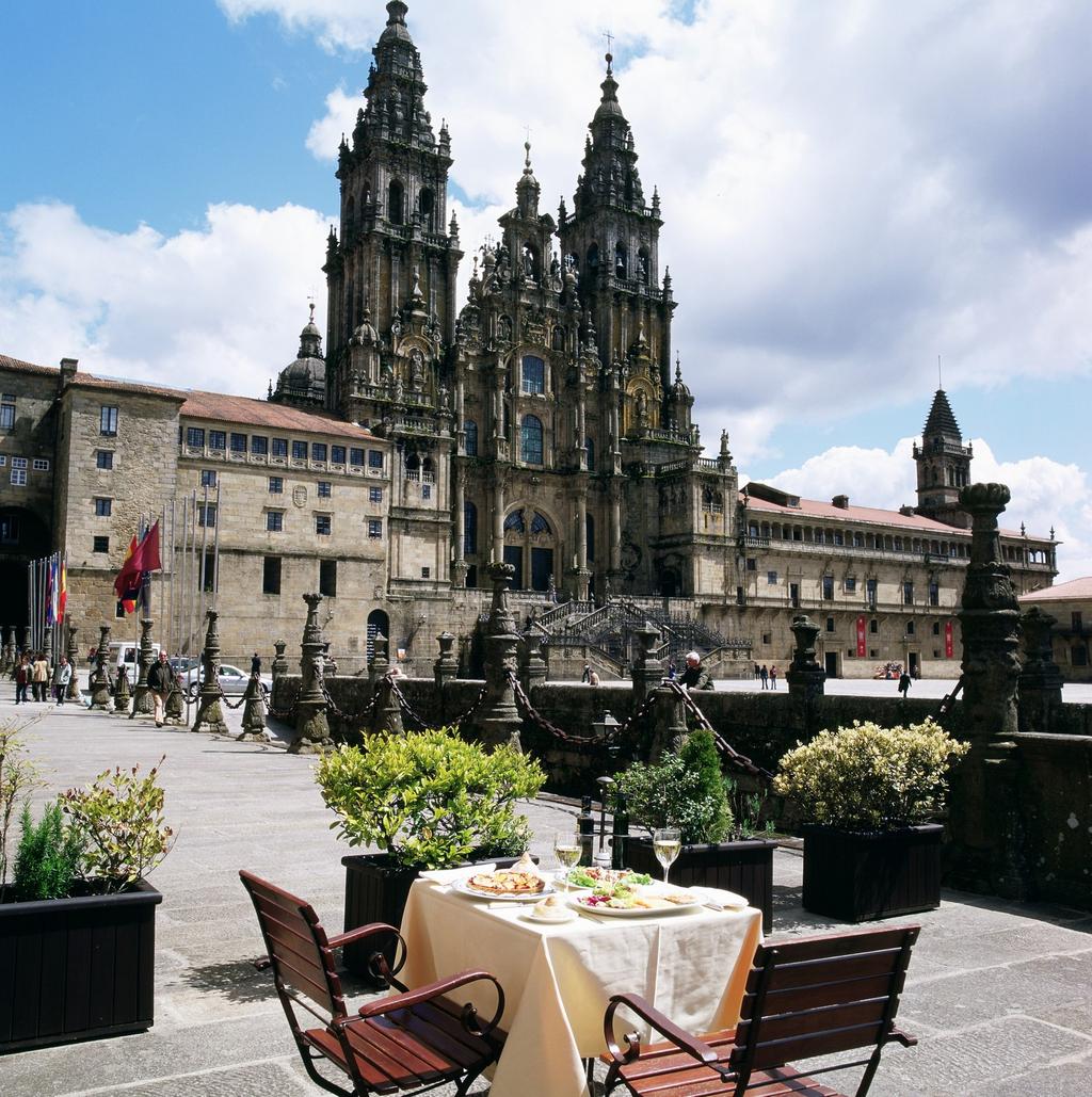 Views to Santiago's Cathedral at Parador de Santiago de Compostela Granada Who does not like Granada? Big and cheap tapas, Andalusian people and, of course, the impressive and world loved Alhambra.
