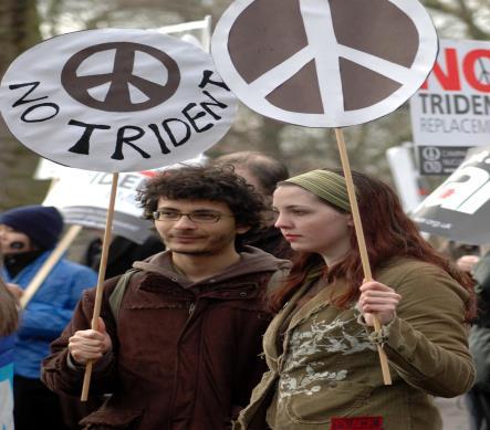 Campaign for Nuclear Disarmament (CND), who campaign against