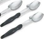 STAINLESS STEEL SPOONS 18/8 stainless steel, 18 gauge Handle is deep grooved for strength 379679 46961 Solid, 11 l.