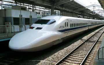 hand luggage can be bought onto the Bullet train.