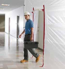 Heavy-Duty Zipper Create a doorway in a plastic sheeting barrier quickly and easily.