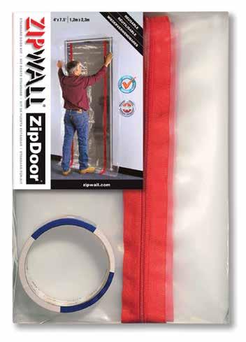 Includes one roll of 1" x 60' double-sided tape and two flap hooks Safely and quickly