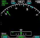4.4.2. Course Pointer For all Compass Modes, the arrowhead of the Course Pointer aligns with the corresponding value on the compass scale regardless of the aircraft heading.