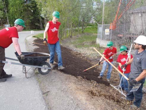 invasive weeds - Spread 60 cubic yards of