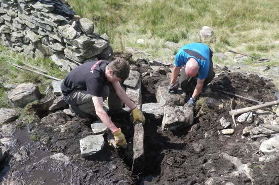 The group bonded well and we had a great time at the wall and in the evenings Drystone walling holiday