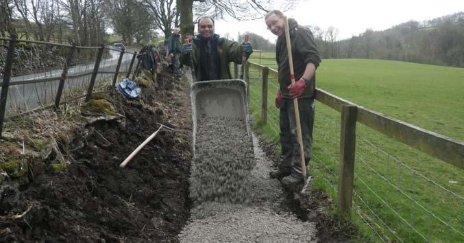 we started work with the Central and Eastern Lakes National Trust team on the first part of a project to bring a neglected