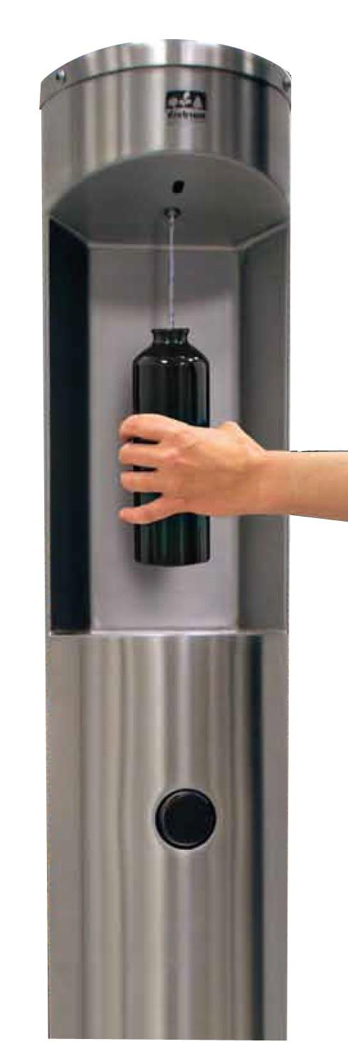 Construction The outdoor bottle filler is manufactured from heavy gauge Stainless steel, or heavy gauge steel with a powder coated finish in green, red or blue.