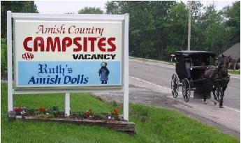 AMISH COU TRY CAMPSITES phone(330) 359-5226 If you need time to slow down and smell the flowers this is the place for you. We try hard to keep a neat and clean place for you. We have 50 RV.