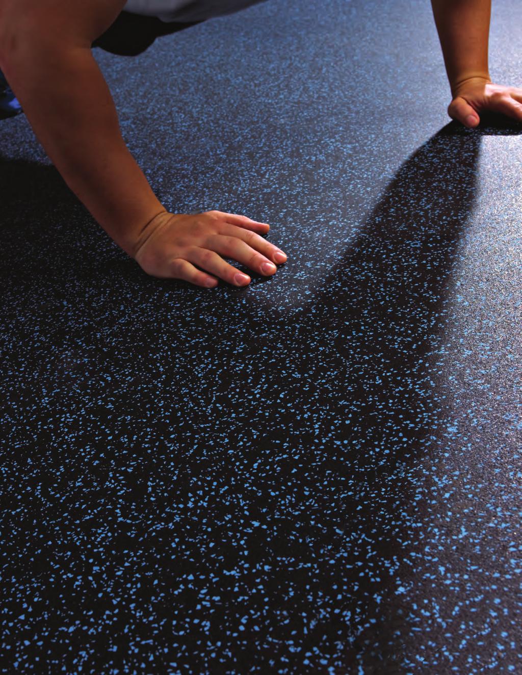 ROLL FLOORING Durable, Virtually Seamless Shock Absorbing Flooring The FIT-TECH composite roll flooring offers wear resistance and stable footing making it the ultimate choice for top training